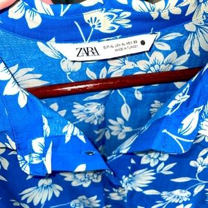 Zara midi shirt floral dress. US XL